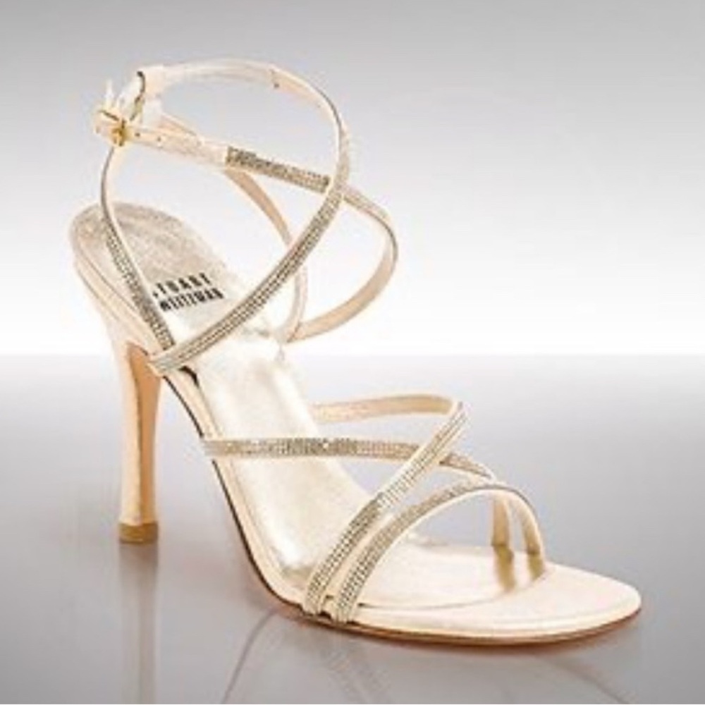 Stuart weitzman gold gemex sandal